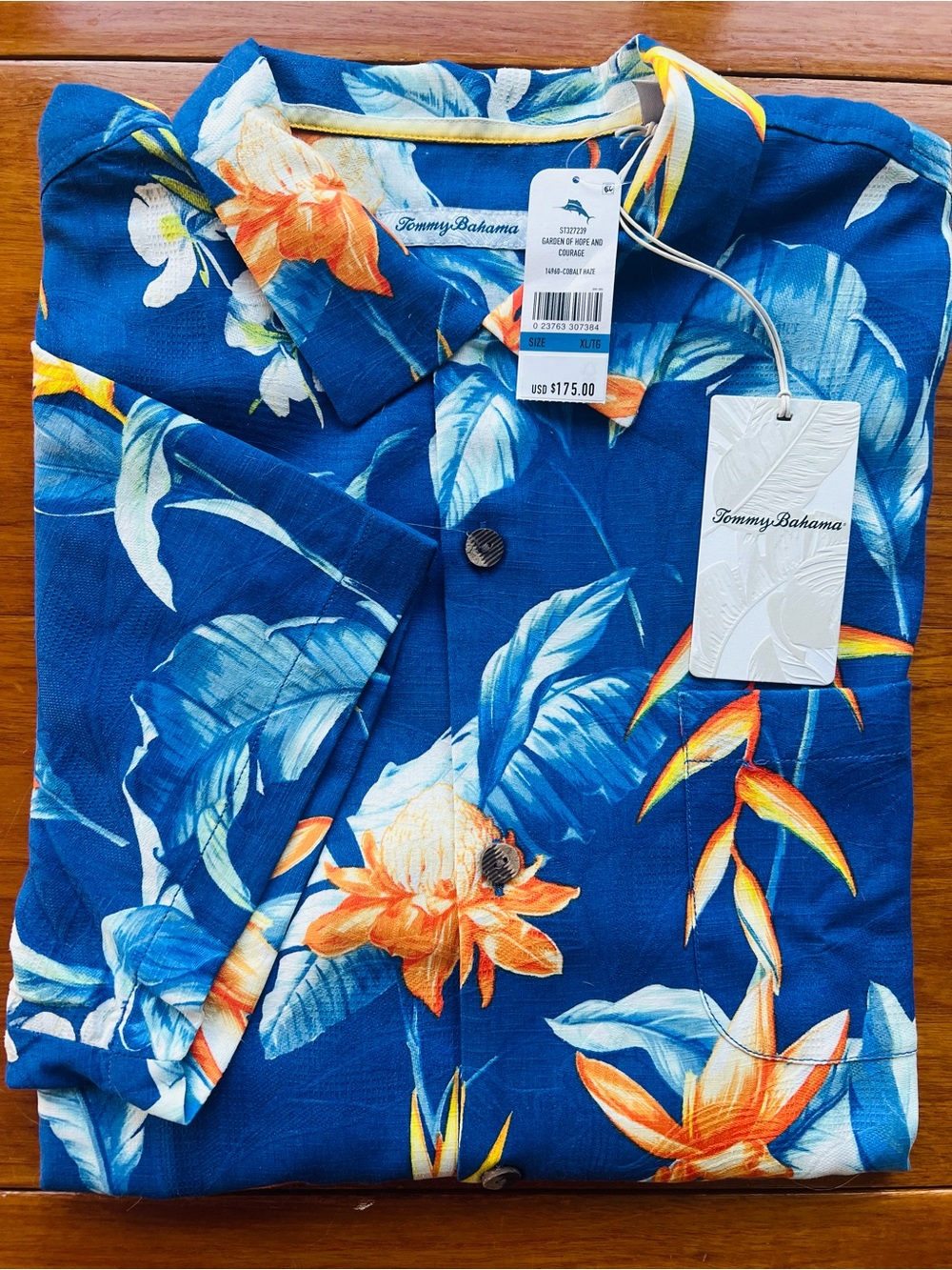 Tommy Bahama Men’s  Silk Camp Shirt Garden Of Hope And Courage SZ XL NWT $175